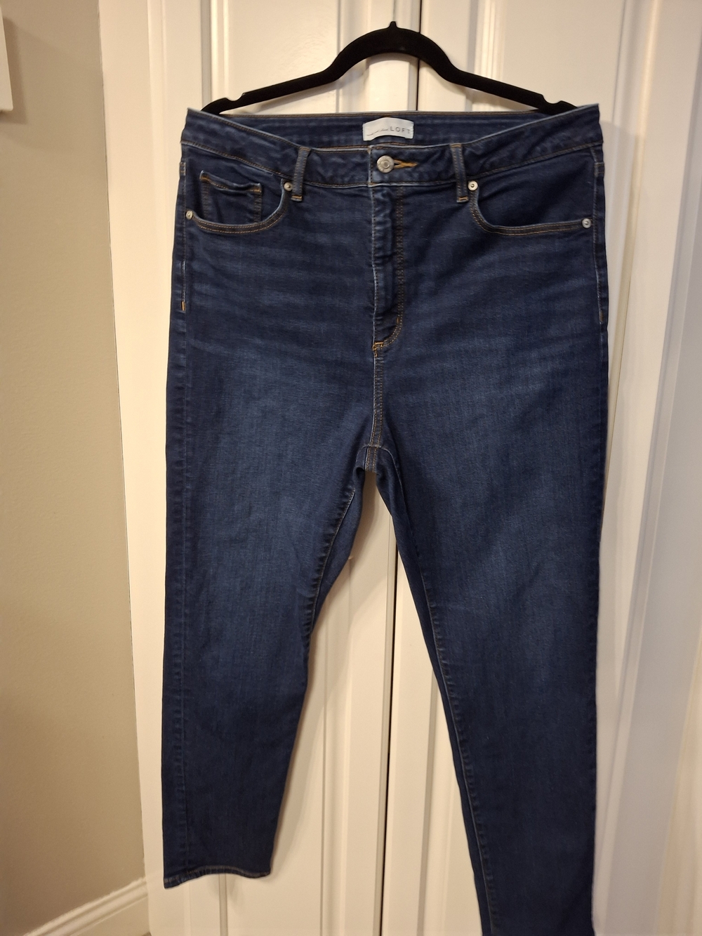 LOFT Straight Leg Dark Blue Women's Jeans